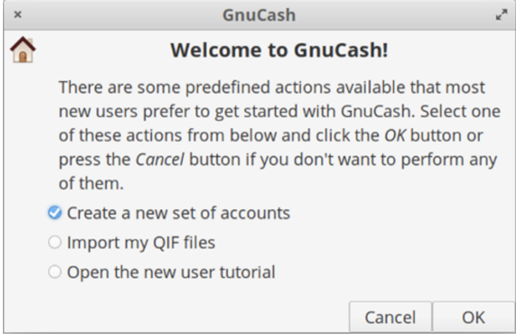 GnuCash screenshoot