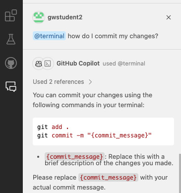 Figure 17: Examples of @ agents in Copilot.