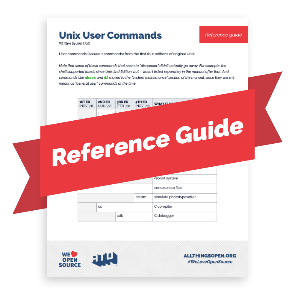 Unix user commands reference guide preview