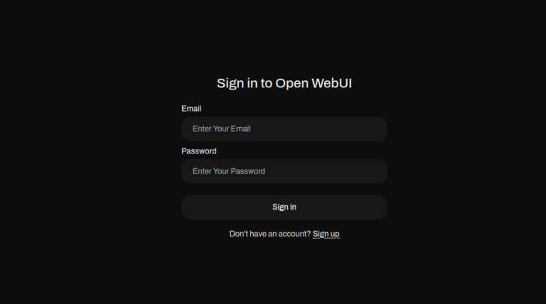 Open WebUI screenshot